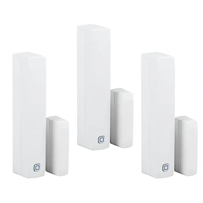 Abbildung von Homematic IP Smart Home 3er Set Fenster und Türkontakt mit Magnet, digitaler Sensor zum effizienten Heizen, Überwachung der per App, Energie sparen, Alexa, Google Assistant