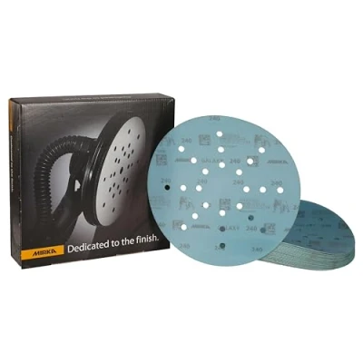 Abbildung von Mirka Galaxy Schleifpapier 225mm Klett Korn 240 / für Langhalsschleifer 25 Stk Schleifscheiben