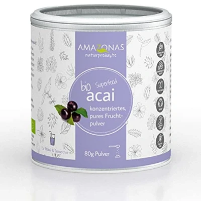 Abbildung von Amazonas Acai Bio 100% pur, natürliche Antioxidantien 80 g