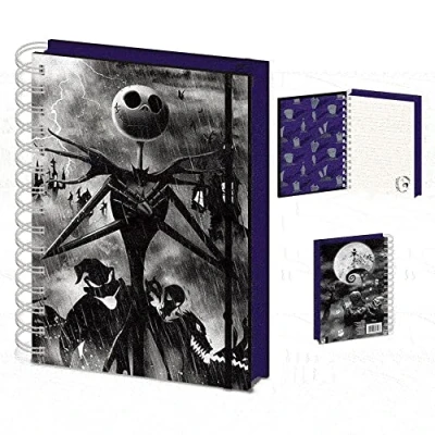 Abbildung von empireposter Nightmare Before Christmas 3D Cover Offizielles Lizenz Notizbuch im A5 Format Größe 15x21 cm