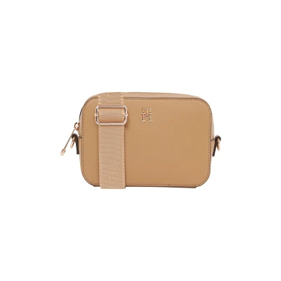 Abbildung von Tommy Hilfiger LOGO Camera BAG Umhängetasche, Damen, Größe: One Size, Safari canvas