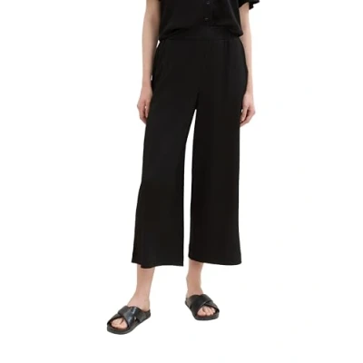 Abbildung von TOM Tailor Denim Fliessende Culotte Stoffhose, Damen, Größe: XS, Deep black