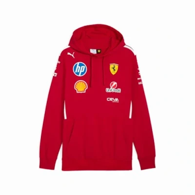 Abbildung von Puma Scuderia Ferrari Kapuzenpullover, Herren, Größe: Small, Dark cherry