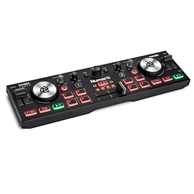 Abbildung von Numark DJ Controller DJ2GO2 Touch der ultimative Taschen Controller, mobiler Zwei Kanal Serato Lite (Software enthalten)