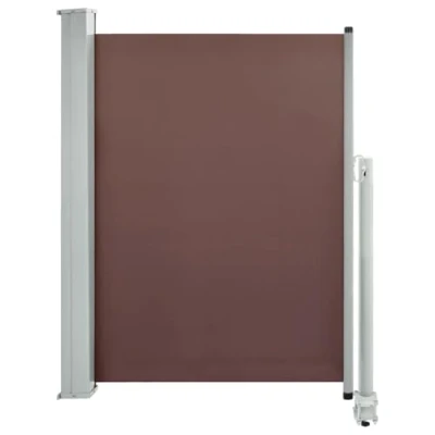 Abbildung von vidaXL Seitenmarkise Ausziehbar Sonnenschutz Sichtschutz Windschutz Seitenrollo Markise Seitenwandmarkise Balkon Garten Terrasse 100x300cm Braun