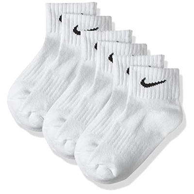 Abbildung von Nike Herren One Quarter Socks 3PPK Value Socken, 3er Pack, Weiß (White/Black 101), 42/46 (Herstellergröße: L)