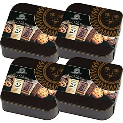 Abbildung von Henry Lambertz Gebäckmischung in einer wunderschönen Dose Best Selection 4 x 1 kg.