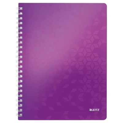 Abbildung von Leitz 46370062 Kollegblock WOW, A4, PP, liniert, holzfrei, 80 Blatt, violett