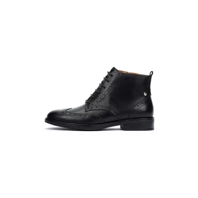 Abbildung von Pikolinos Flache Stiefeletten in Leder PUERTOLLANO für Frauen Farbe Black