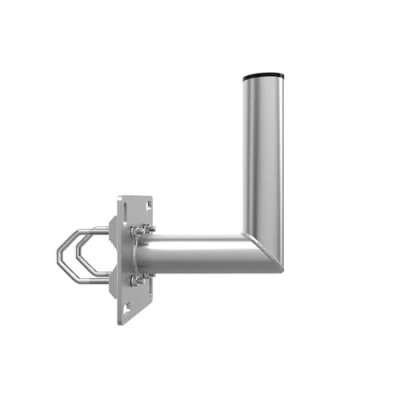 Abbildung von Premium X 18cm Balkon Ausleger Aluminium Geländer Halterung für Satelliten Schüssel SAT Antenne Wand Halter mit Schellen