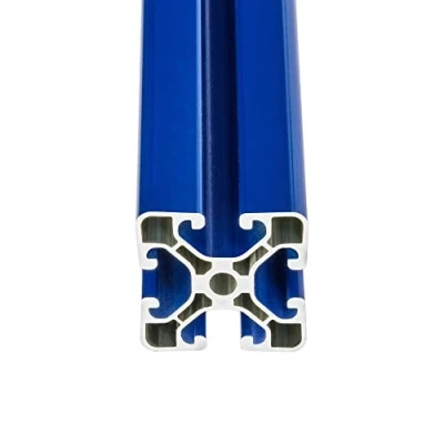 Abbildung von SCHMIDT systemprofile 2000mm Aluminium Profil 40x40mm Nut 8 Strebenprofil Blau 4040 Alu Konstruktionsprofil Aluprofil 2m