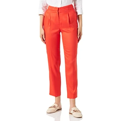 Abbildung von Naf Damen Kleo P1 Klassische Hose, Orangenrot, 34