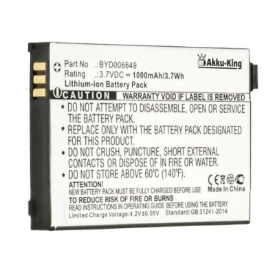 Abbildung von Akku King kompatibel mit Philips BYD001743, BYD006649 Li Ion 1000mAh für Avent Eco SCD535 DECT, SCD530, SCD535, SCD535/00, SCD536, SCD540