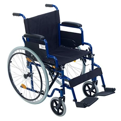 Abbildung von Faltbarer Rollstuhl/Ativrollstuhl Teqler, Sitzbreite: 46 cm, Armlehnen und Fußstützen einklappbar