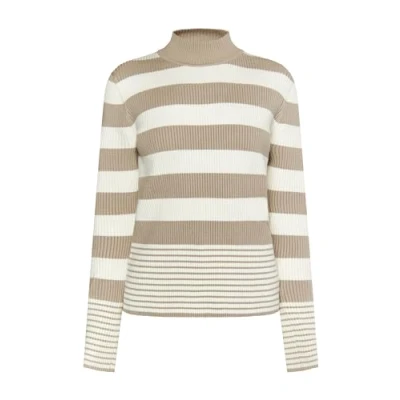 Abbildung von caneva Damen Strickpullover 39728509 CA02, GRAU BEIGE WOLLWEISS, M/L