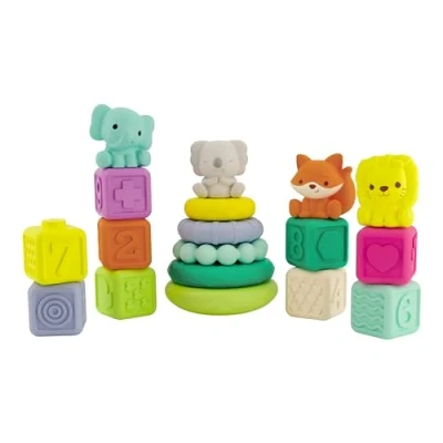 Abbildung von Infantino 315222 02 Stacking Rings, Baby Toy, Multicolour