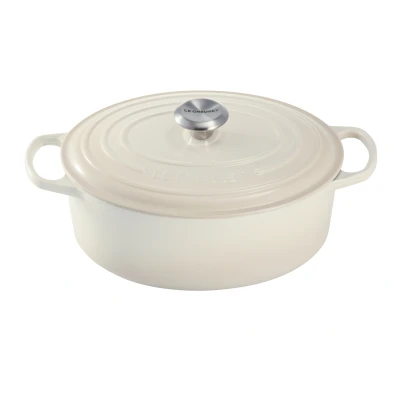 Abbildung von Le Creuset Bratpfanne Oval Signature Meringue ø 31 cm / 6.3 Liter