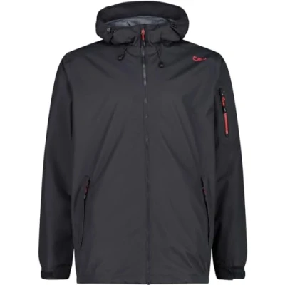 Abbildung von CMP Herrenjacke mit fester Kapuze, Anthrazit, 56