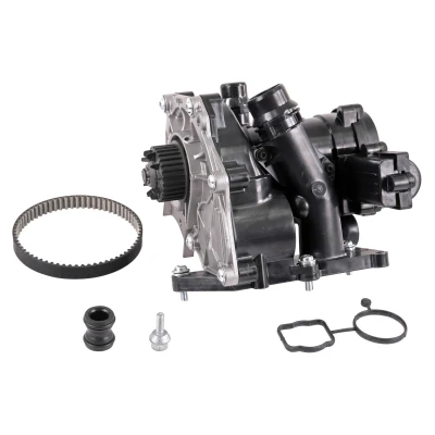 Abbildung von VEMO V15 99 2107 Thermostatgehäuse mit Dichtungen Schrauben, Riemen, Flansch, Sensor, Thermostat VOLKSWAGEN: Golf 7 Schrägheck