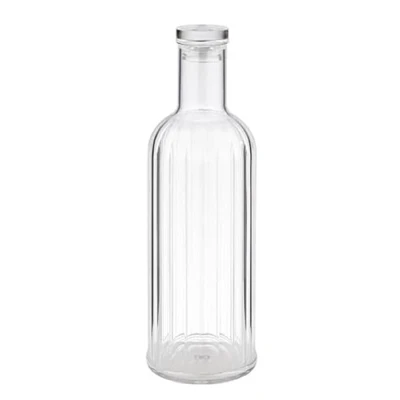 Abbildung von APS 10748 Flasche STRIPES , Ø 9 cm, H: 28,5 1 Liter, MS, Silikon, transparent