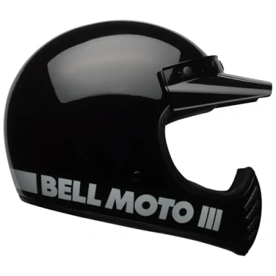 Abbildung von Bell Unisex Adult Moto 3 HELME, Schwarz, One Size
