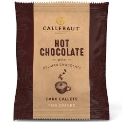 Abbildung von Callebaut Hot Chocolate Dark Callets, dunkle Schokolade zum Anrühren in Milch, 53,8% Kakao, 25x35g im Spender