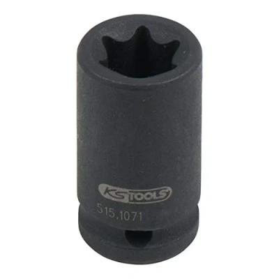 Abbildung von KS TOOLS 515.1071 Kraft Stecknuss E11 6,3 (1/4&quot;)mm (Zoll) Außen Torx, E Profil