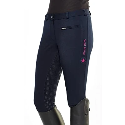 Abbildung von Pfiff 102235 Reithose Yasmin, Silikongrip Vollbesatz, Damenreithose, Blau 40