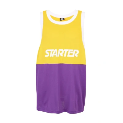 Abbildung von Starter Split TANK Top, Herren, Größe: L/XL, Californiayellow realviolet