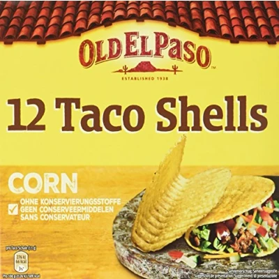 Abbildung von Old El Paso Taco Shells Corn, 4er Pack (4 x 156 g)