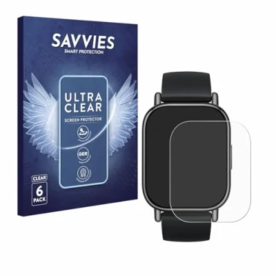 Abbildung von Savvies 6 Stück Schutzfolie für Xiaomi Redmi Watch 5 Lite Displayschutz Folie Ultra Transparent
