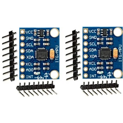 Abbildung von TECNOIOT 2 stücke GY 521 6DOF MPU 6050 3 Achsen Beschleunigungsmesser und Schalten Modul