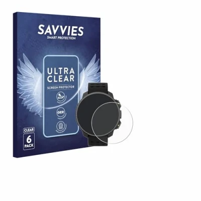 Abbildung von Savvies 6 Stück Schutzfolie für Suunto Vertical Solar Displayschutz Folie Ultra Transparent