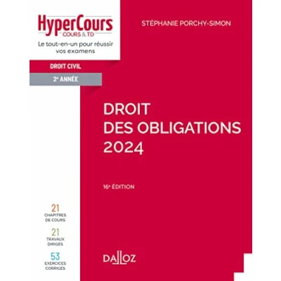 Abbildung von Droit des obligations 2024 16ed: civil 2e année