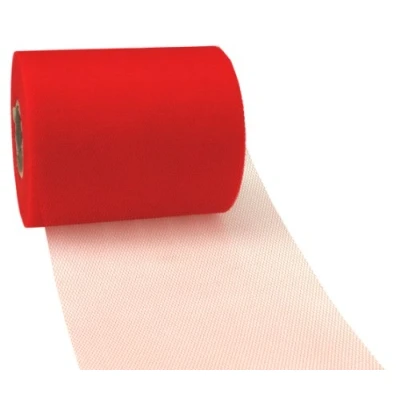 Abbildung von C.E. Pattberg VERONA Dekorationsband rot, 50 m Tüllband, 40 mm Breite, Schleifenband zum Dekorieren &amp; Basteln, Einpacken für Geschenke