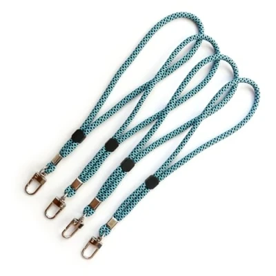 Abbildung von trage.band® kurzes verstellbares Handgelenk Trageband mit Karabinerhaken, 4 St schwarz blau