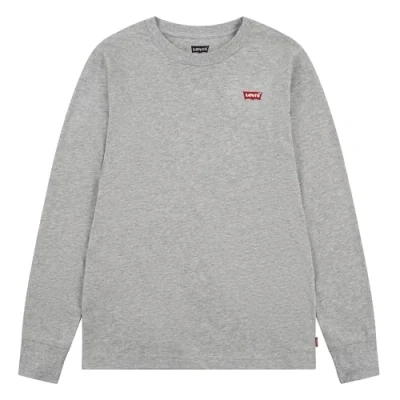 Abbildung von Levi&#039;s Batwing Chesthit TEE Unisex Langarmshirt für Kinder, Größe: 98, Grey