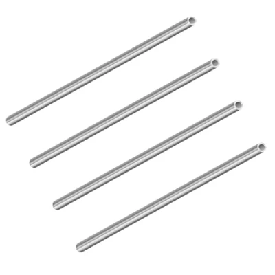 Abbildung von LAVMHAB 304 Edelstahlrohr 6mm Außendurchmesser x 1mm Wandstärke, 200 mm Länge, nahtlose runde Edelstahl Rohr (4 Stück)