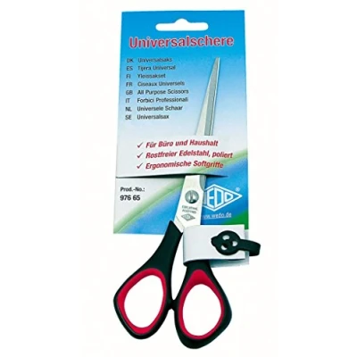 Abbildung von WEDO Linkshänder Papierschere 16,0 cm schwarz/rot