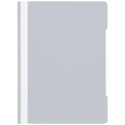 Abbildung von Conipa® 25 x Schnellhefter Grau DIN A4 (Set) mit Beschriftungsfeld PP Kunststoff (Plastik) Hefter &amp; Mappe für Schule Büro (stabil) Heft Mappen Organisation (PVC frei) transparentes Deckblatt