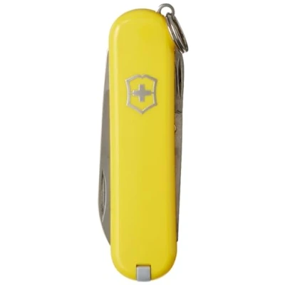 Abbildung von Victorinox Schweizer Taschenmesser, Klein, Classic SD, Multitool, Swiss Army Knife mit 7 Funktionen, Klinge, Nagelfeile, Schraubendreher