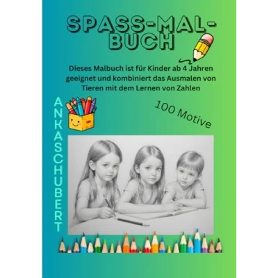 Abbildung von Spass Mal Buch: Ein Buch zum Ausmalen und Zählen von Tieren. Für Kinder ab 4 Jahren