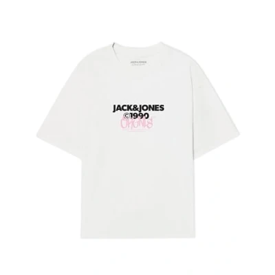 Abbildung von JACK&amp;JONES Herren Jorbushwick Tee Ss Crew Neck FST T Shirt, Bright White, S