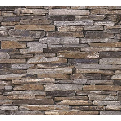 Abbildung von living walls Bordüre &quot;pop.up Panel 3D&quot;, Steinoptik, Naturstein, selbstklebend