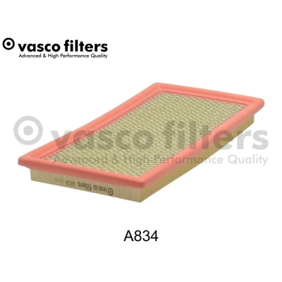 Abbildung von DAVID VASCO A834 Luftfilter 36 169 329 rechteckig Filtereinsatz mit integriertem Gitter JEEP: Compass, Patriot, DODGE: Caliber Schrägheck