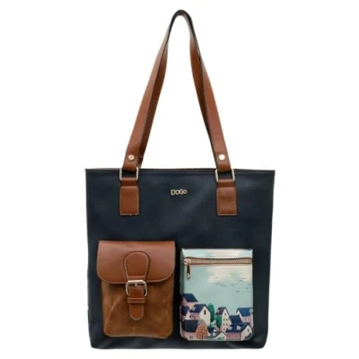 Abbildung von Dogo Multi Pocket Buildings Handtasche, Damen, Größe: One Size, Blau