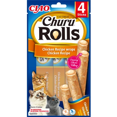 Abbildung von Inaba Rolls Katzensnack Huhn mit Hühnerfüllung