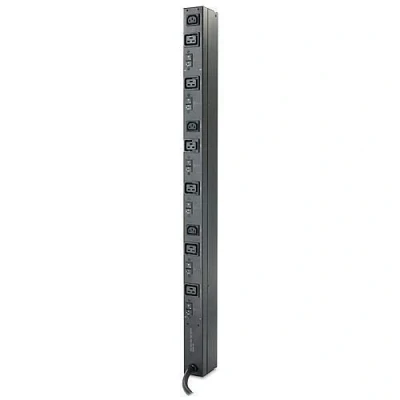 Abbildung von APC AP7555A Rack PDU, Basic, Null U, 22 kW, 400 V, (6) C19 &amp; (3) C13 Stromverteilung