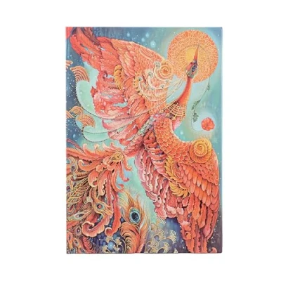 Abbildung von Paperblanks Firebird Birds of Happiness Midi Unlined Elastic Band 120 Gsm (Bird Happiness)