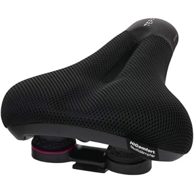 Abbildung von Terry Fisio ClimaVent Gel Max Woman Sattel mit Light FeC Stahl Gestell und Obermaterial in der Farbe Schwarz, Sitzbreite: 12cm 15cm, 423 003 76